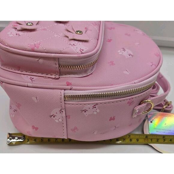 Under One Sky Pink Backpack Cat Ears Rhinestones NEW Bows 9x8x5\